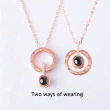 Load image into Gallery viewer, &#39;I Love You&#39; in 100 Languages Projection Pendant Necklace