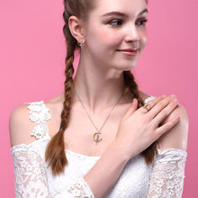 Load image into Gallery viewer, 925 Sterling Silver Cat On The Moon Pendant/Necklace