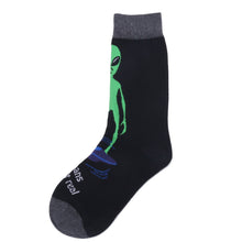 Load image into Gallery viewer, Humans Aren&#39;t Real - 1 Pair Unisex ALIEN Themed Socks