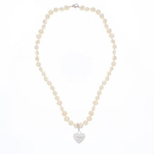 Load image into Gallery viewer, Personalised White Freshwater Pearl Scripted Name Necklace