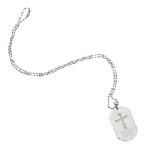 Load image into Gallery viewer, Personalised Cross Stainless Steel Dog Tag Necklace