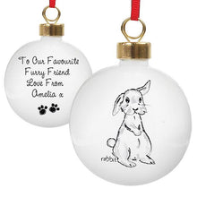 Load image into Gallery viewer, Personalised Bunny Bauble