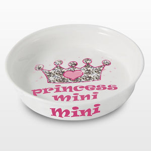 Personalised Bling Princess Pet Bowl