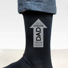 Load image into Gallery viewer, Personalised Awesome Dad Men&#39;s Socks