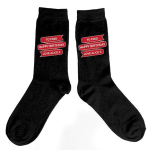 Personalised Banner Design Men's Socks