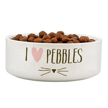 Load image into Gallery viewer, Personalised Cat Features 14cm Medium White Pet Bowl