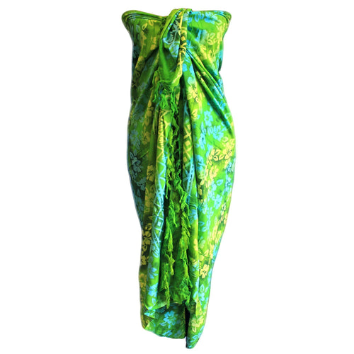 Bali Block Print Sarongs - Orchids Assorted Colours