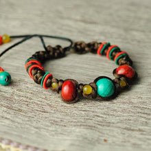 Load image into Gallery viewer, Ethnic Tibetan Bracelet &amp; Bangle Pineapple Knots-Handmade