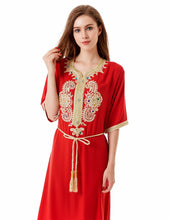 Load image into Gallery viewer, Long Oriental Dress  Moroccan Style Kaftan