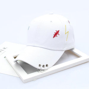 &quot;GEOMETRIC PIERCED&quot; CAPS