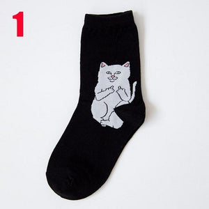 Funny Alien Face Unisex Crew Socks