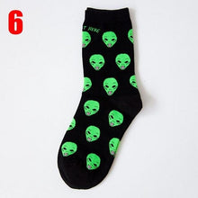 Load image into Gallery viewer, Funny Alien Face Unisex Crew Socks