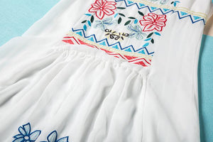 Bohemian/ Slavic Long Fashion Dress/Embroidery Floor-Length Elegant Ethnic Dress