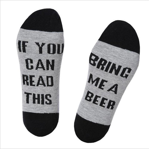 Unisex Cotton Socks' IF YOU CAN READ THIS'Thermal Warm Socks