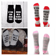 Load image into Gallery viewer, Unisex Cotton Socks&#39; IF YOU CAN READ THIS&#39;Thermal Warm Socks