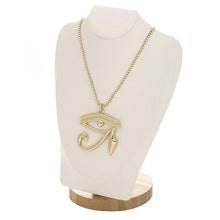 Load image into Gallery viewer, Eye Of Horus Antique Gold Charm Pendant Necklace