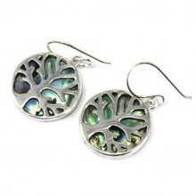 Load image into Gallery viewer, Tree of Life Silver Earrings